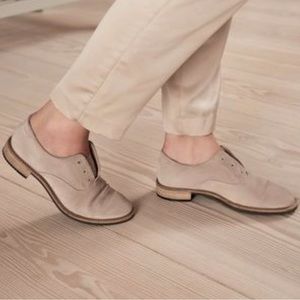 ECCO Sartorelle 25 Tailored Slip On Leather Loafers Mocasines Shoe Taupe Size 7